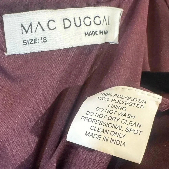 MAC DUGGAL Embellished Flutter Sleeve Gown NWT Style 35109 - Picture 7 of 8